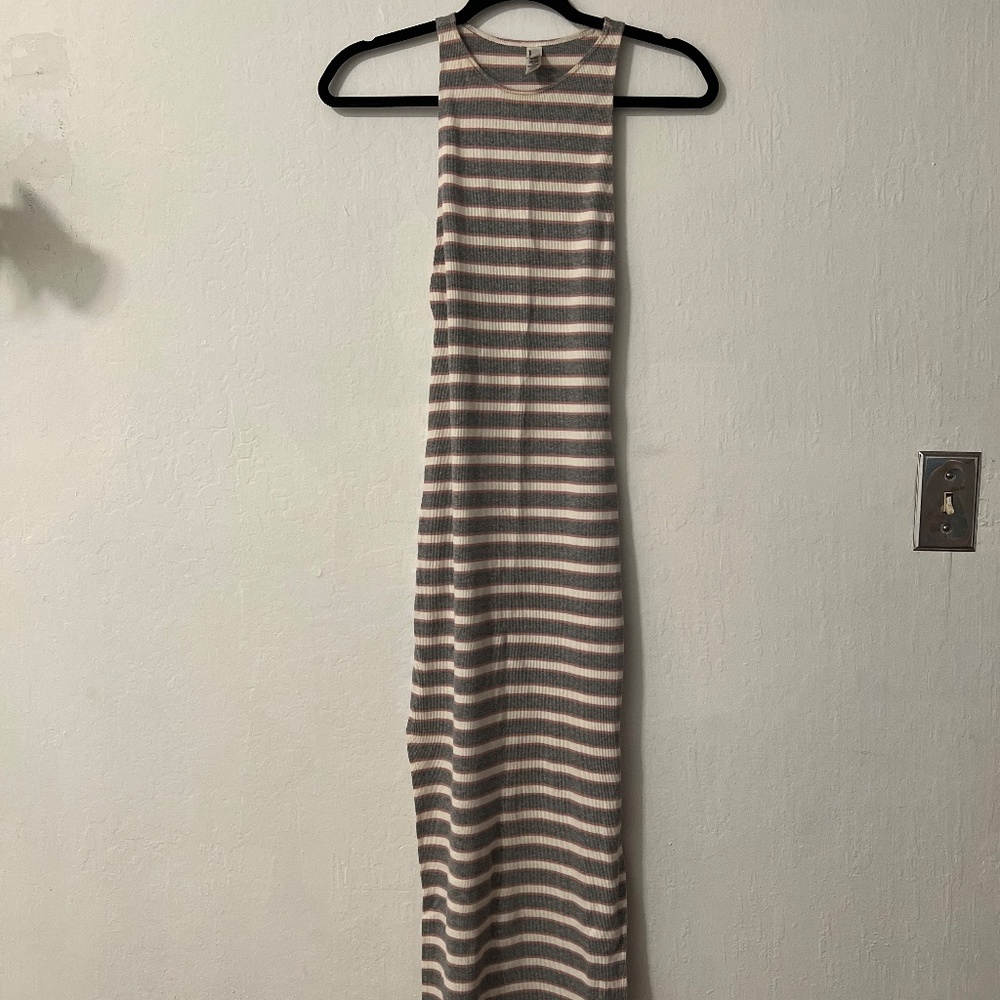 American Apparel Cotton Striped Racerback Dress XS